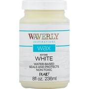 Waverly Inspirations Chalk Paint Wax, Ultra Matte, White, 8 fl oz