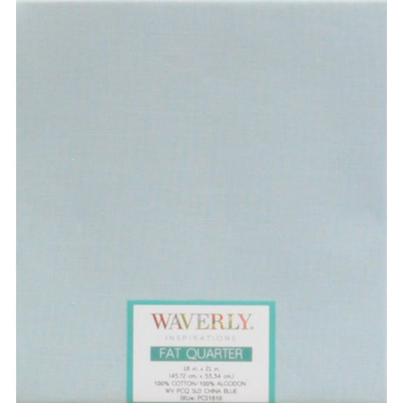Waverly Inspirations Cotton 18" x 21" Fat Quarter China Blue Fat Fabric, 1 Each