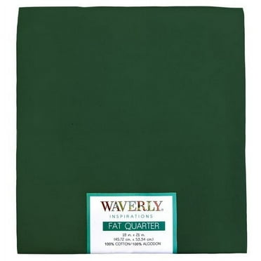 Waverly Inspirations Cotton 18" x 21" Fat Quarter Evergreen Fabric, 1 Each