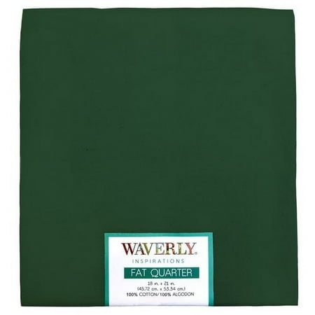 Waverly Inspirations Cotton 18" x 21" Fat Quarter Evergreen Fabric, 1 Each