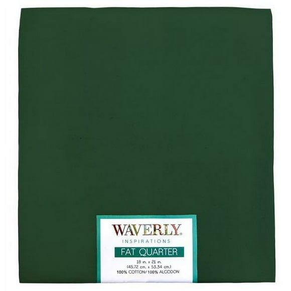 Waverly Inspirations Cotton 18" x 21" Fat Quarter Evergreen Fabric, 1 Each