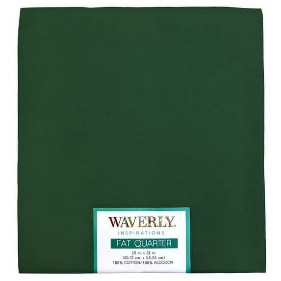 Waverly Inspirations Cotton 18" x 21" Fat Quarter Evergreen Fabric, 1 Each