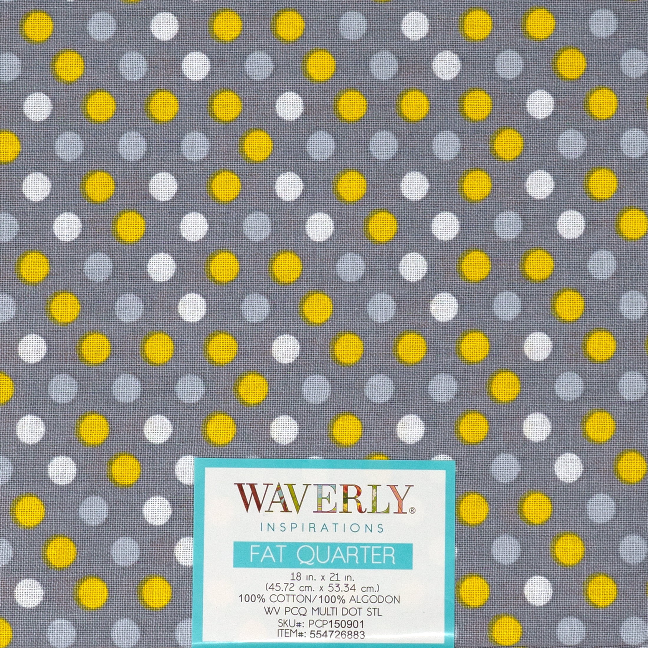 Waverly Inspirations 100% Cotton 18 x 21 Fat Quarter Prov Blue Fabric  Bundles, 5 Pieces
