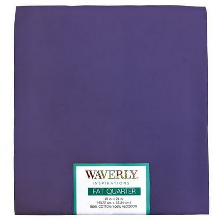 Waverly Inspirations Cotton 18" x 21" Fat Quarter Solid PANSY Print Fabric, 1 Each