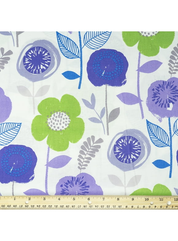 Waverly Inspirations Cotton 44" Bloom Lilac Color Sewing Fabric by the Yard