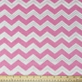 thumbnail image 1 of Waverly Inspirations Cotton 44" Chevron Carnation Silver White Color Sewing Fabric by the Yard, 1 of 3