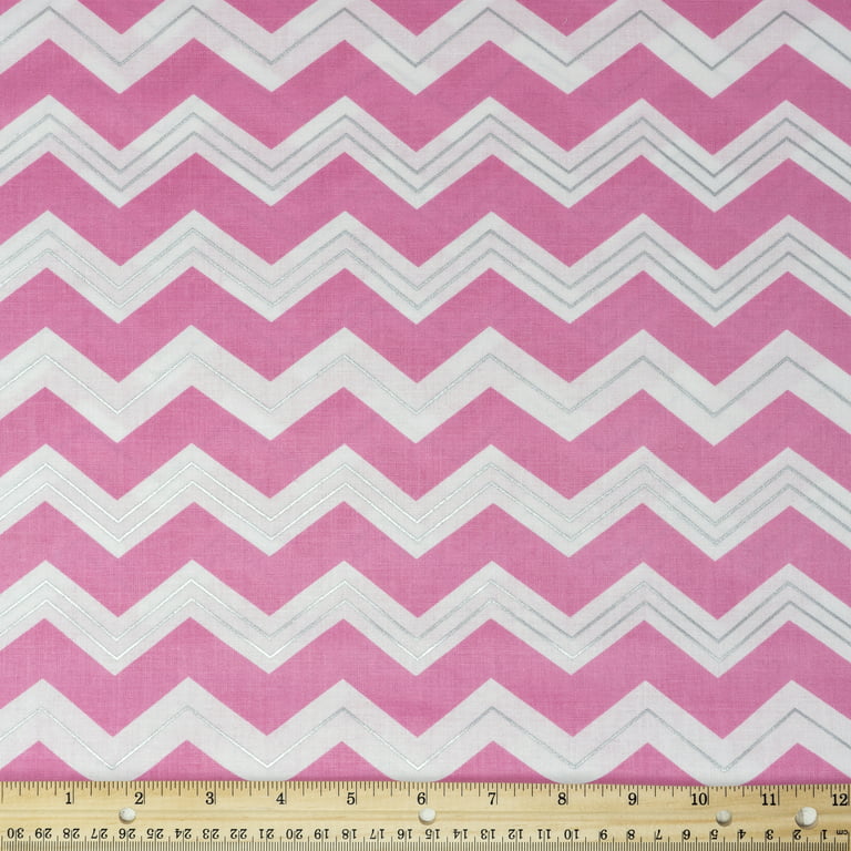 Waverly Inspirations Cotton 44 Floral Pink-Grey Color Sewing