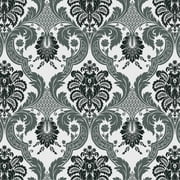 Waverly Inspirations Cotton 44" Damask 2 Onyx Fabric, by the yard