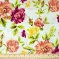 thumbnail image 1 of Waverly Inspirations Cotton 44" Large Floral White Color Sewing Fabric by the Yard, 1 of 2