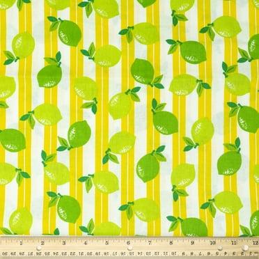 Waverly Inspirations Cotton 44" Lemon Sunshine Color Sewing Fabric by the Yard