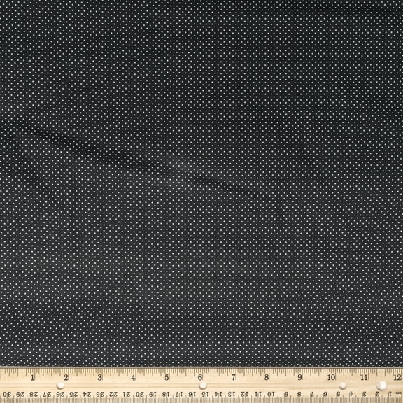 Waverly Inspirations Cotton 44" Pin Dots Onyx Color Sewing Fabric by the Yard