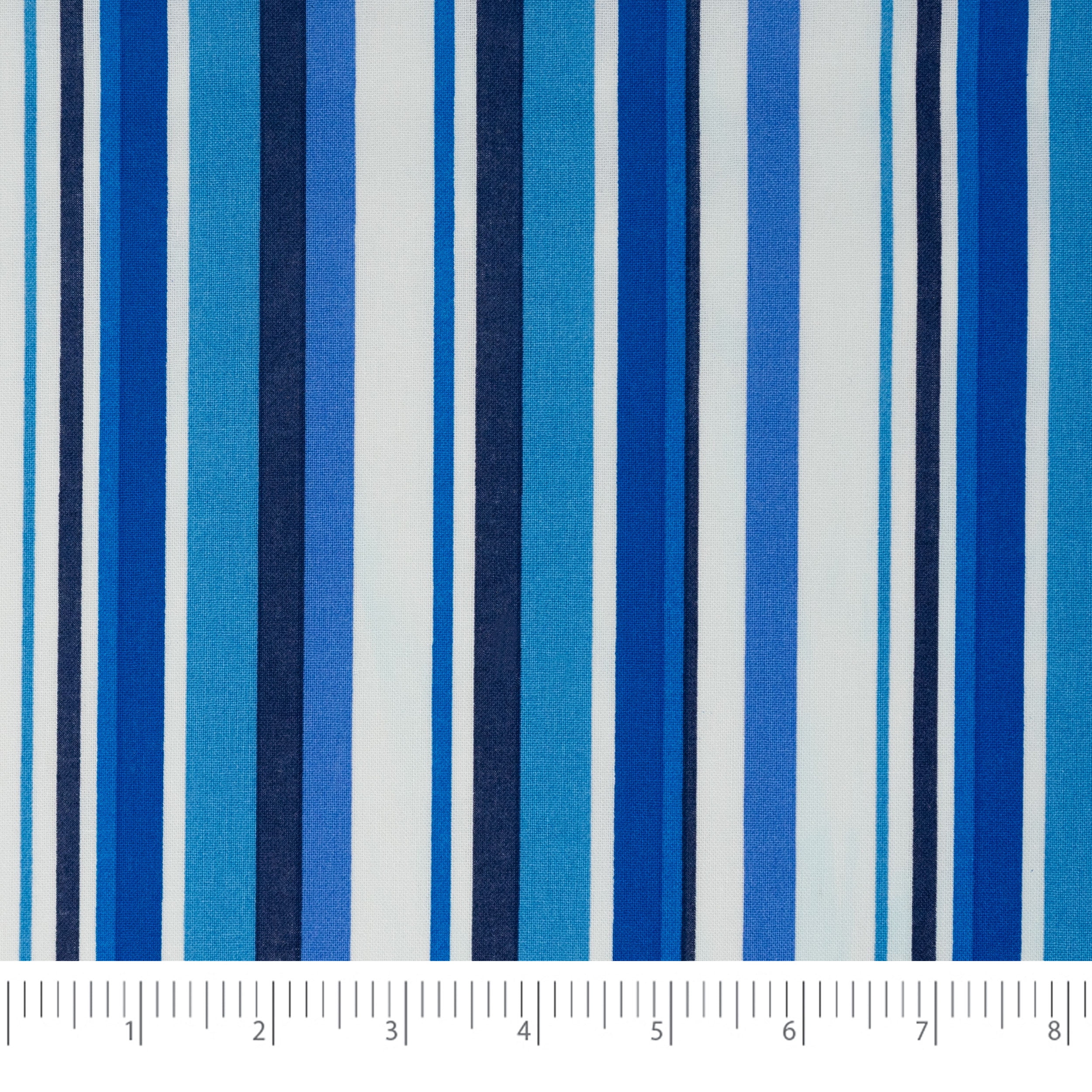 Waverly Inspirations By the Yard 100% Cotton Fabric Random Stripe, Ink, 44" Wide for Quilting & Sewing