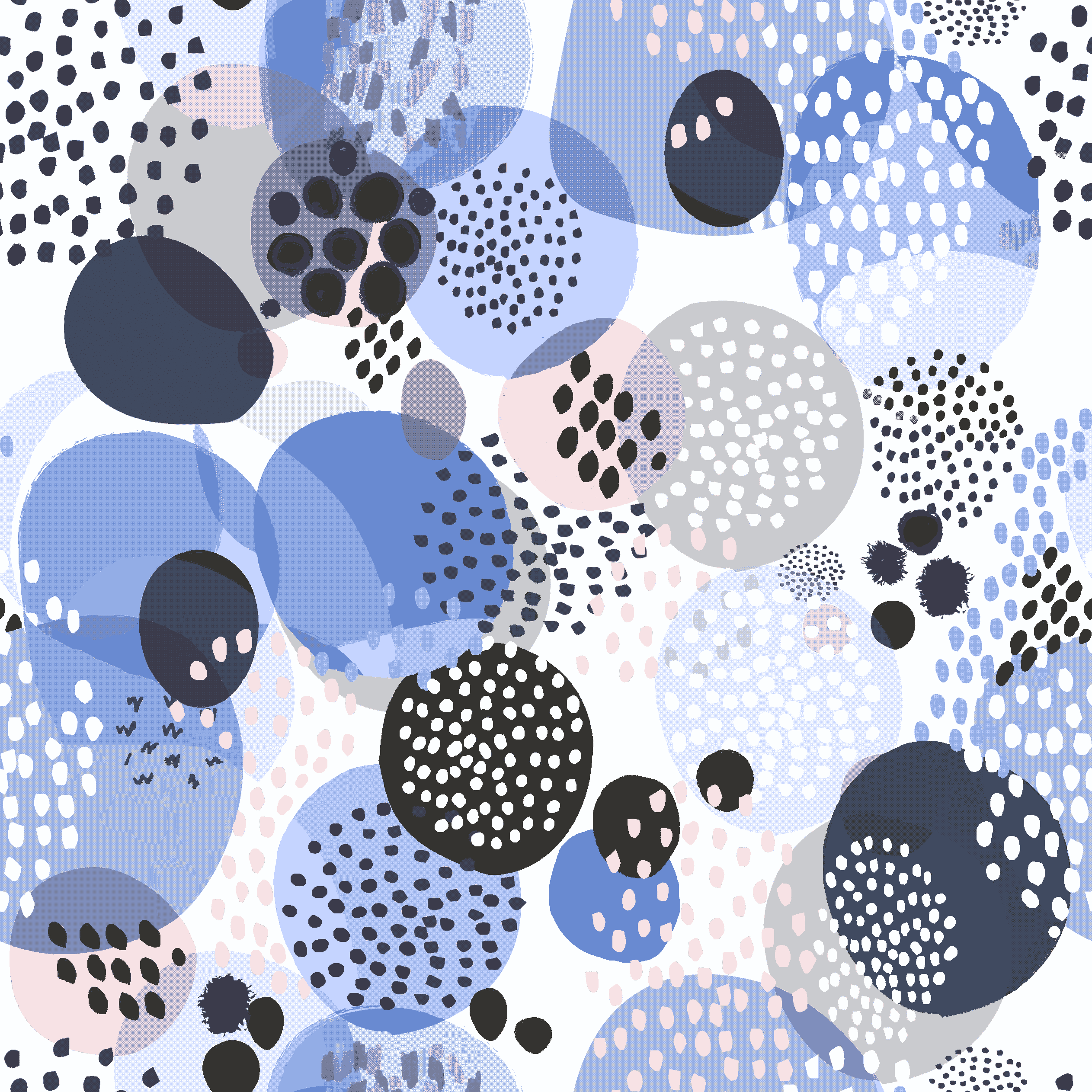 Waverly Inspirations Cotton 44" Spots Provence Blue Color Sewing Fabric by the Yard