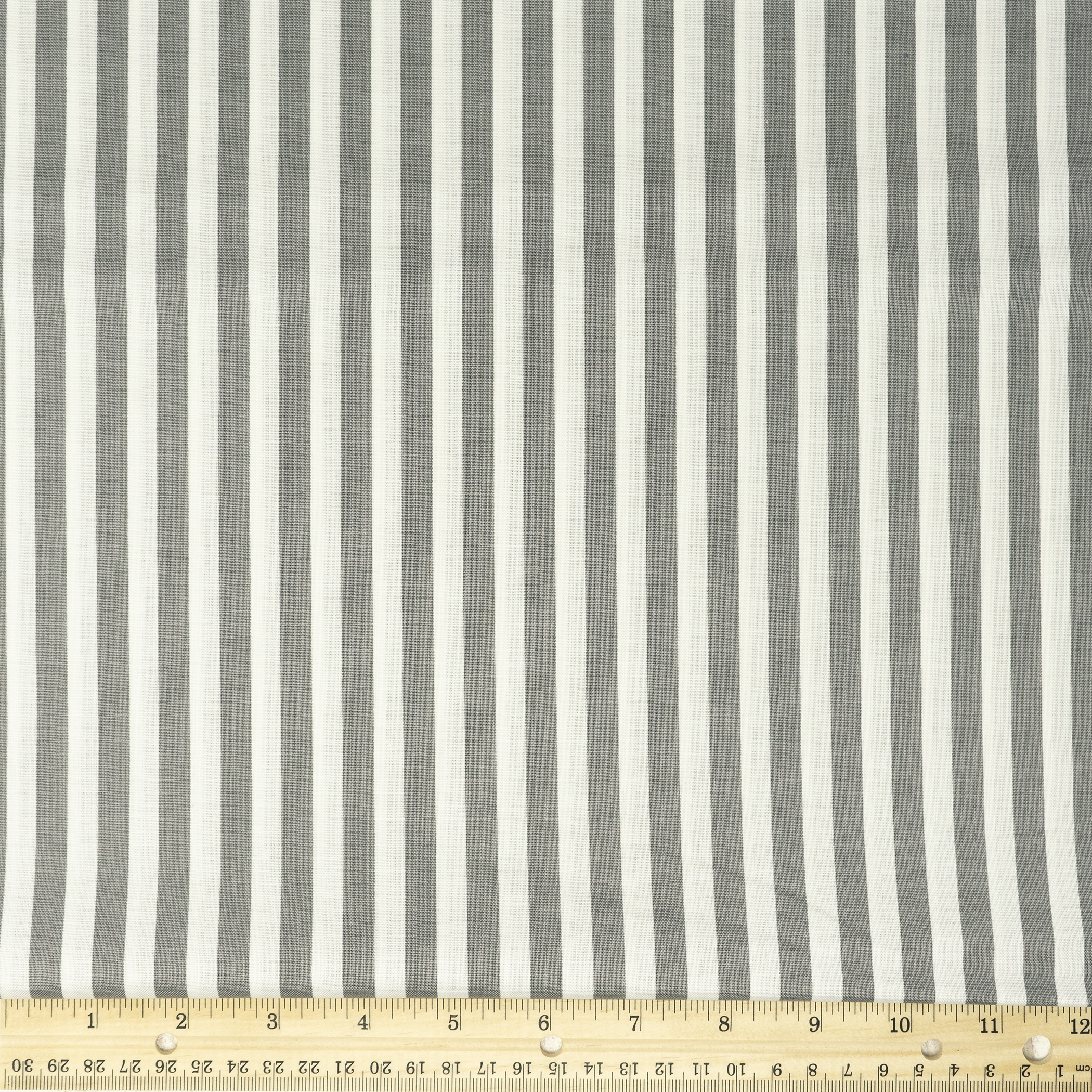 Waverly Inspirations Cotton 44 inch Stripes Steel Color Sewing Fabric by The Yard, Size: 36 inch x 44 inch