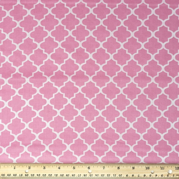 Waverly Inspirations 100% Cotton 44" Width Twist Carnation Color Sewing Fabric by the Yard