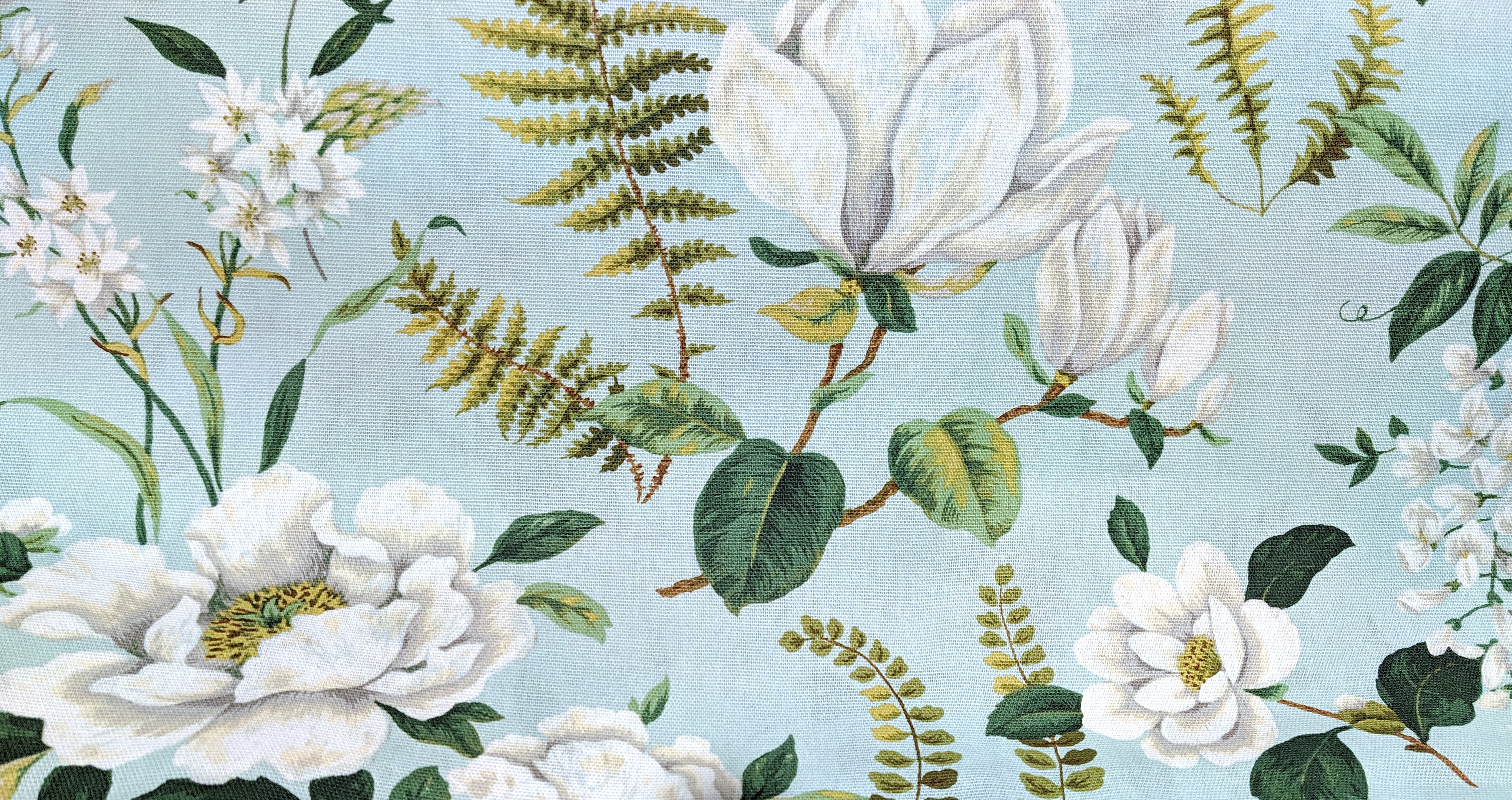 Waverly Inspirations Cotton Duck 45" Jane Mosse Floral Dew Color Sewing Fabric by the Yard - image 1 of 1
