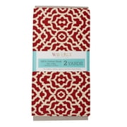 Waverly Inspirations Sewing & Craft Fabric, 2 Yard Precut 100% Cotton Duck Print, Lattice Ruby, 45 in Wide