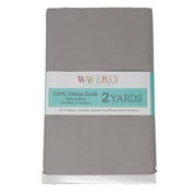 Waverly Inspirations 2 Yard Cut 100% Cotton Duck Solid Fabric Solid Light grey, 45" Wide for Quilting & Sewing