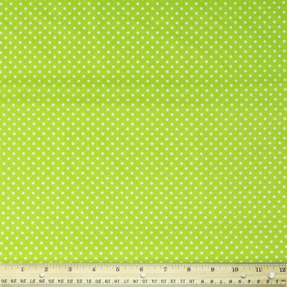 Waverly Inspirations Cotton Prints 44" Medium Dot Grass Fabric, by the yard