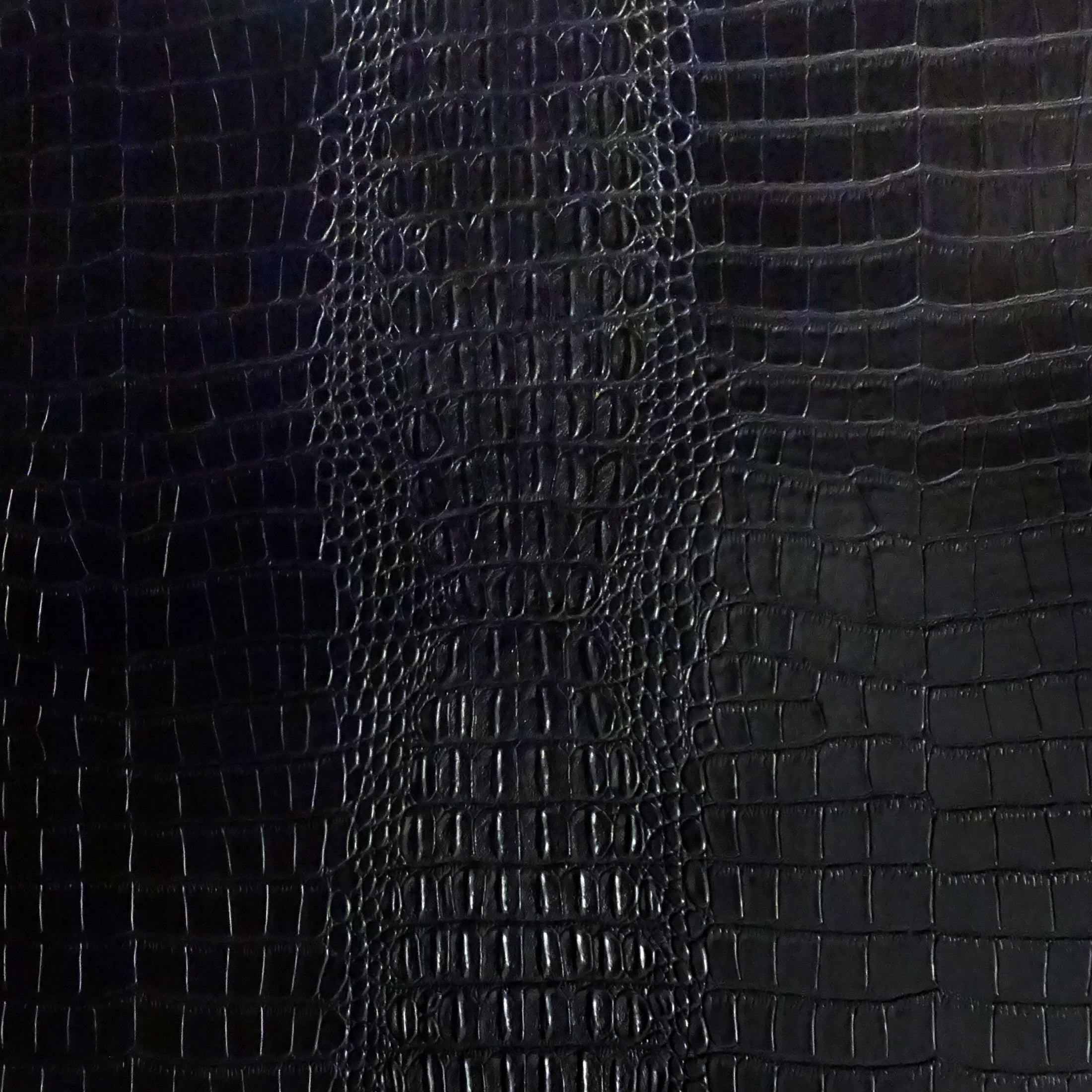Waverly Inspirations By-the-Yard Crocodile Faux Leather Fabric, Black, 60” Wide for Crafts & DIY Projects