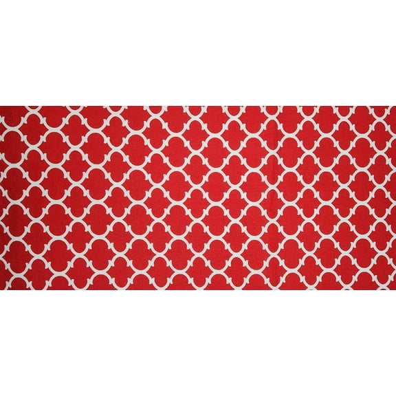 Waverly Inspirations Fat Quarter 100% Cotton Ogee Curl Print Fabric, Poppy Red, 18 x 21 for Quilting & Sewing