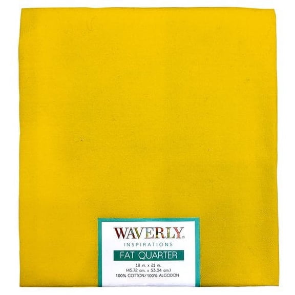 Waverly Inspirations Fat Quarter Precut 100% Cotton Prints Fabric Sunshine 18 in x 21 in for Quilting & Sewing