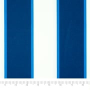 Waverly Inspirations, Home Decor, 100% Polyester, Water/Stain Resistant, Indoor/Outdoor Fabric - Print Width 54 Inch, Boca Stripe, Nautical Blue, Cut by Yard