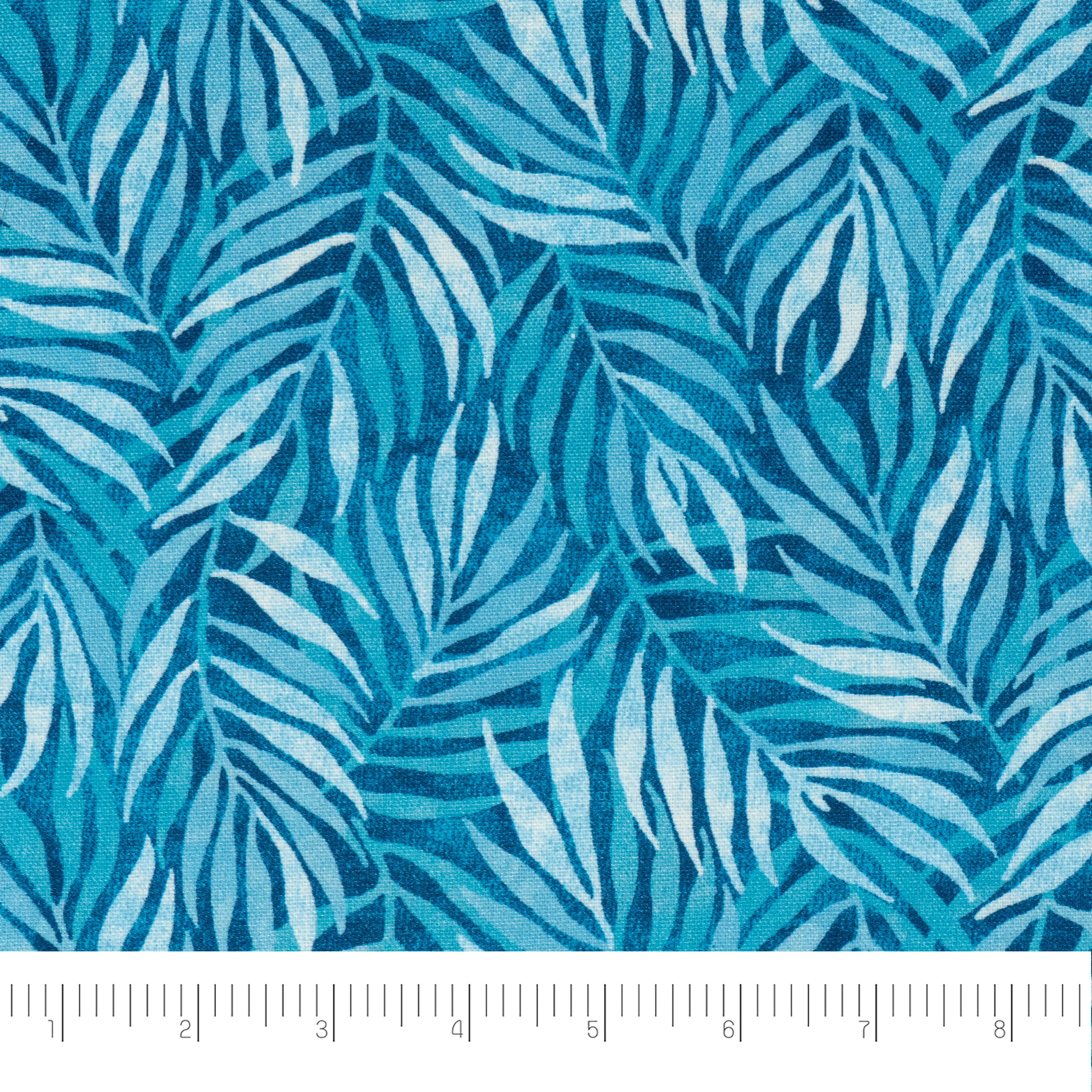 Waverly Inspirations, Home Decor, 100% Polyester, Water/Stain Resistant, Indoor/Outdoor Fabric - Print Width 54 Inch, Palm Beach, Blue, 2 Yard