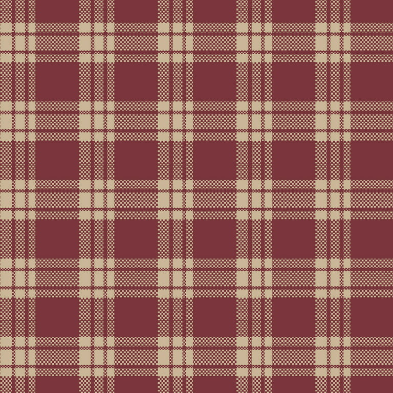 Red Plaid Cotton Flannel Fabric - 100% Cotton 57/58 Sold by The Yard