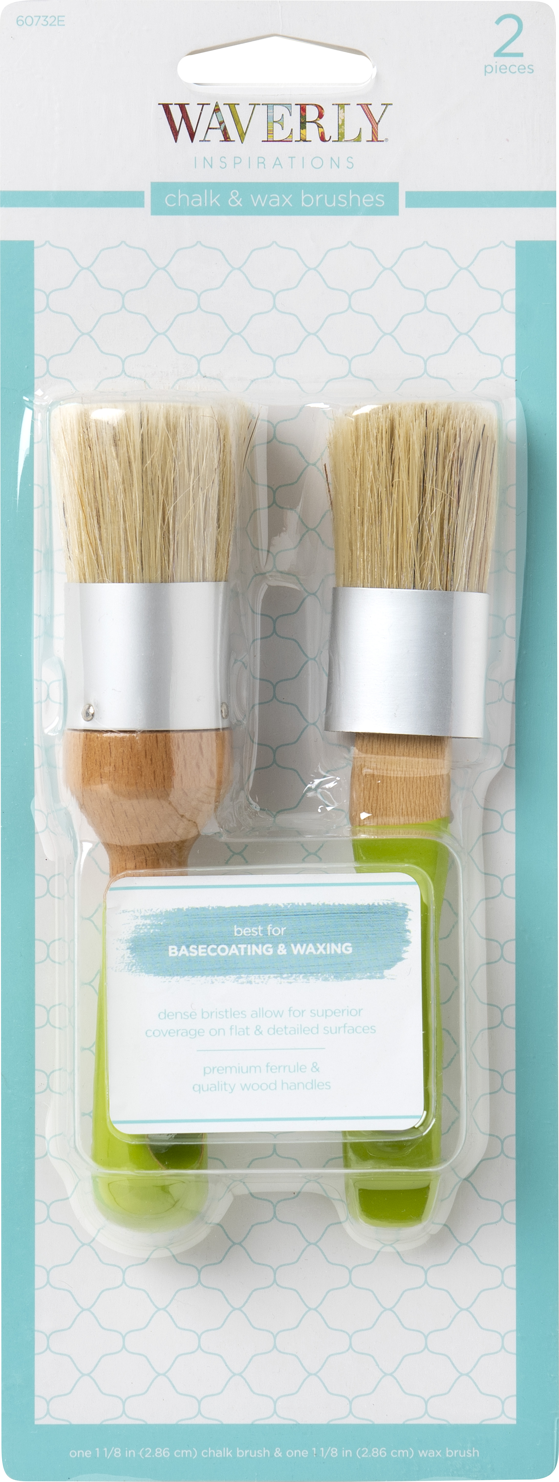 Waverly Inspirations Chalk & Wax Combination Brushes, 2 Piece