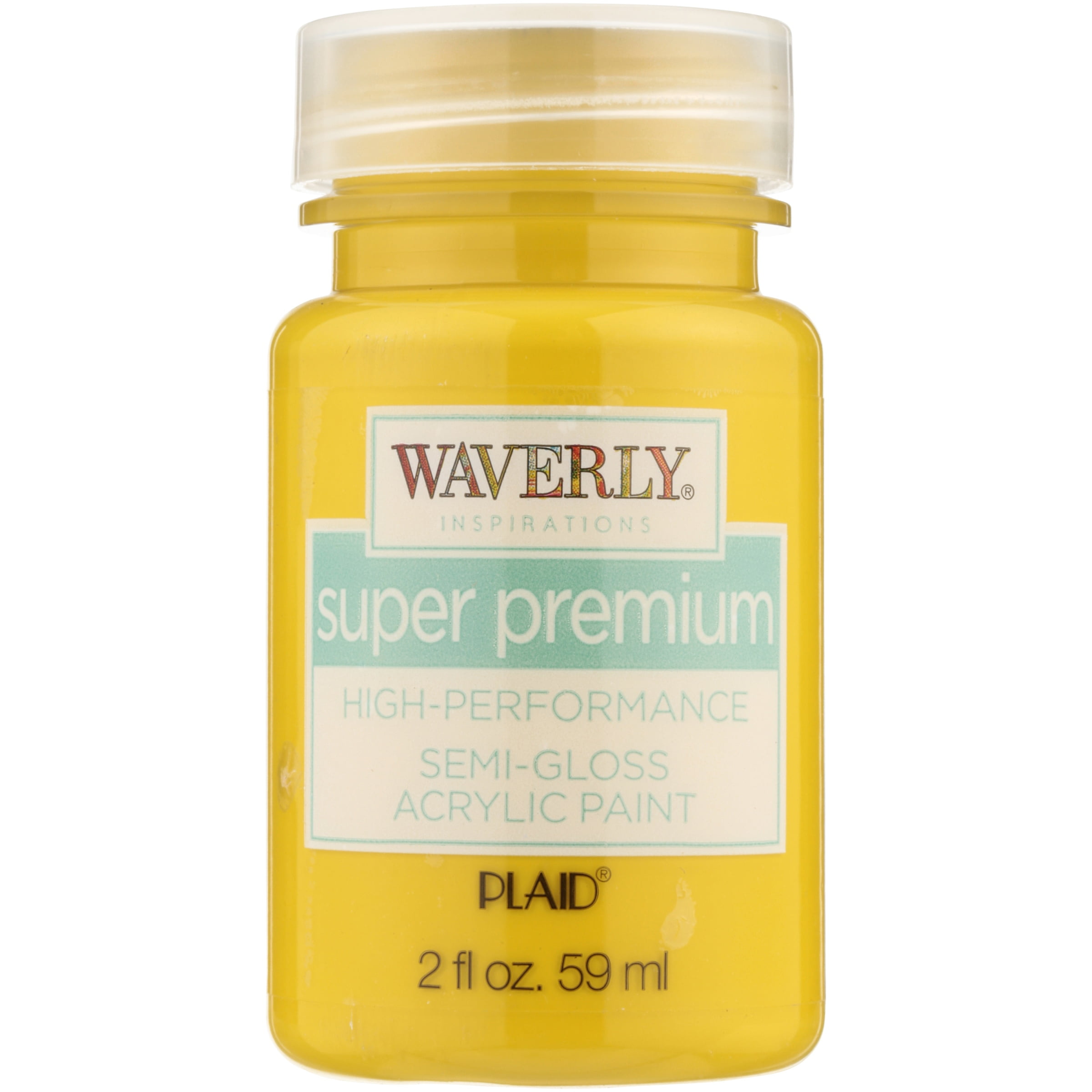 Waverly Inspirations Super Premium Semi-Gloss Acrylic Paint, Lemon Peel, 2 fl oz