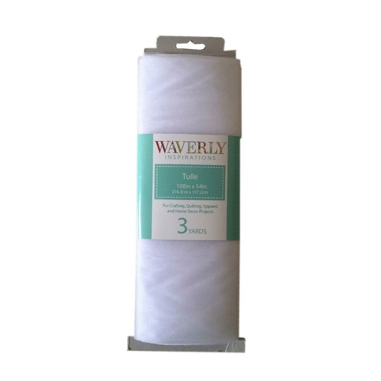 Waverly Inspirations Tulle 54" White Fabric, 3 Yd.