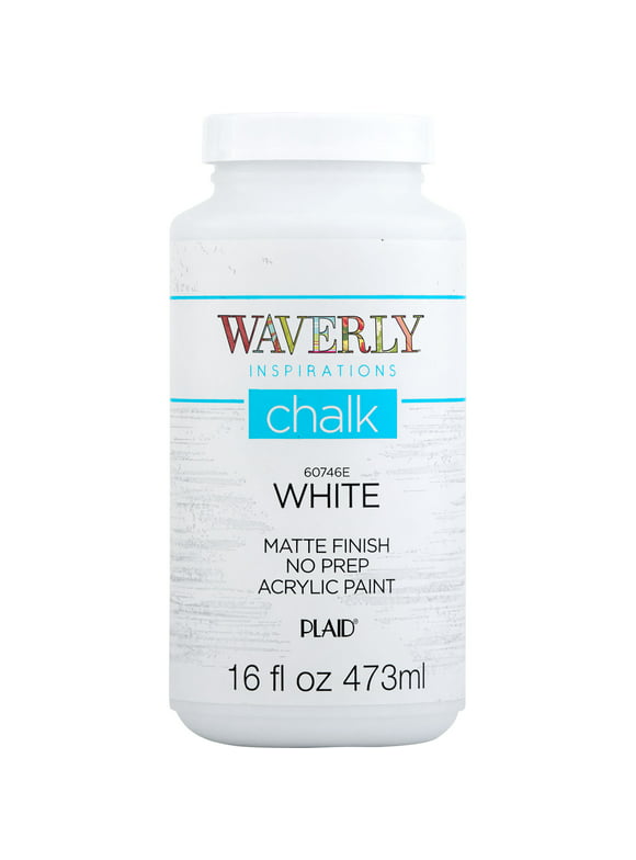 Waverly Inspriations Chalk Paint, Ultra Matte, White, 16 fl oz