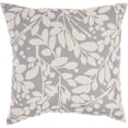 thumbnail image 1 of Nourison Leaf Storm 20" x 20" Grey Indoor/Outdoor Washable Throw Pillow, 1 of 5