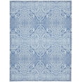 thumbnail image 1 of Nourison Machine Washable Moroccan Distressed Blue Area Rug, 8' x 10', 1 of 10
