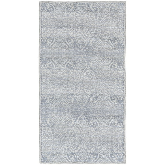 Nourison Machine Washable Moroccan Distressed Slate Area Rug, 2' x 4'