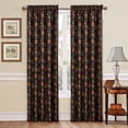 thumbnail image 1 of Waverly Navarra Onyx Curtain Collection – Panel - 100% Polyester Jacquard - 52" X 84", 1 of 2