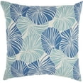 thumbnail image 1 of Nourison Pillows Curative 20" x 20" Blue Indoor/Outdoor Washable Throw Pillow, 1 of 6