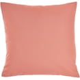 thumbnail image 1 of Nourison Pillows Solid Rvs 20" x 20" Coral Indoor/Outdoor Washable Throw Pillow, 1 of 6