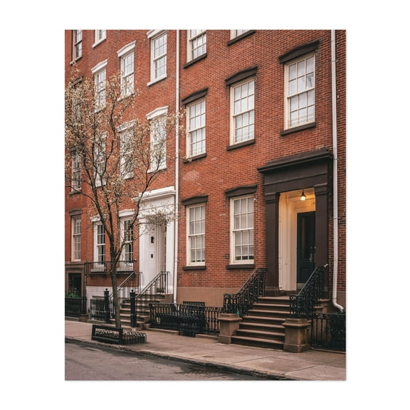 Waverly Place 04 - Manhattan New York Photography Architecture City Street Photography Vintage Unframed Wall Art Print 20 x 28 inches