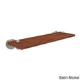 thumbnail image 1 of Waverly Place Collection 16-in Solid IPE Ironwood Shelf in Satin Nickel, 1 of 5