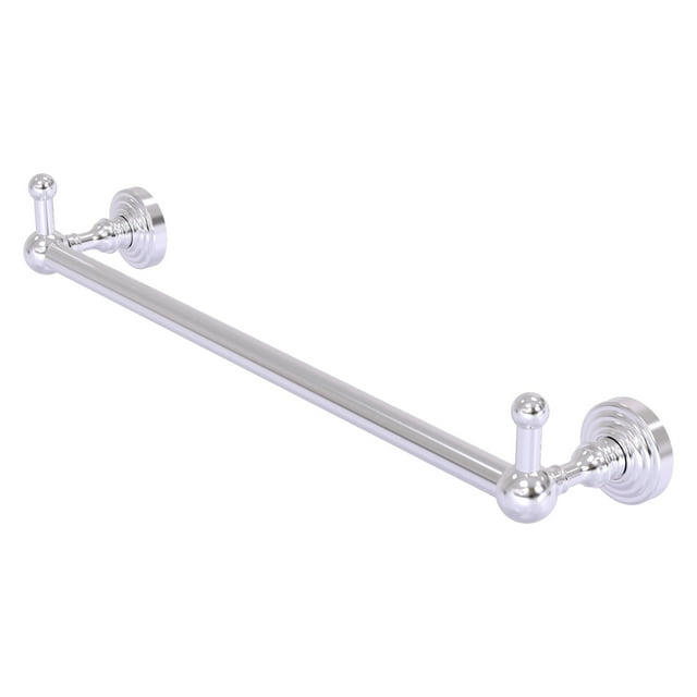 Waverly Place Collection 30-in Towel Bar with Integrated Hooks in Satin Chrome
