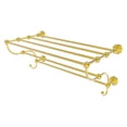 thumbnail image 1 of Waverly Place Collection 36-in Train Rack Towel Shelf in Polished Brass, 1 of 11