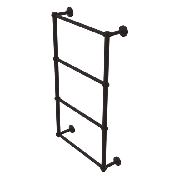 Waverly Place Collection 4 Tier Ladder Towel Bar with Twisted Accents - Oil Rubbed Bronze / 24 Inch
