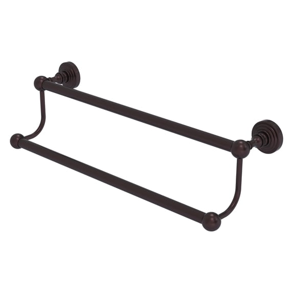 Waverly Place Collection Double Towel Bar - Antique Bronze / 18 Inch