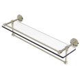 thumbnail image 1 of Waverly Place Collection Gallery Rail Glass Shelf with Towel Bar - Polished Nickel / 22 Inch, 1 of 3