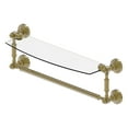 thumbnail image 1 of Waverly Place Collection Glass Vanity Shelf  with Integrated Towel Bar - Unlacquered Brass / 18 Inch, 1 of 11