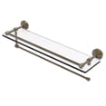 thumbnail image 1 of Waverly Place Collection Paper Towel Holder with Gallery Rail Glass Shelf - Antique Brass / 22 Inch, 1 of 2