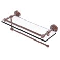 thumbnail image 1 of Waverly Place Collection Paper Towel Holder with Gallery Rail Glass Shelf - Antique Copper / 16 Inch, 1 of 2