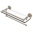 thumbnail image 1 of Waverly Place Collection Paper Towel Holder with Gallery Rail Glass Shelf - Antique Pewter / 16 Inch, 1 of 2